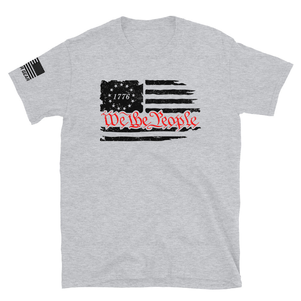 We The People Distressed 1776 Flag Shirt
