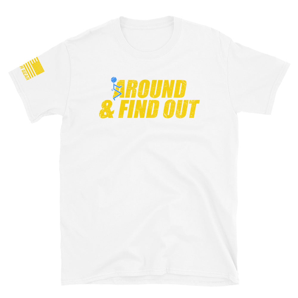 Around And Find Out - Yellow And Blue