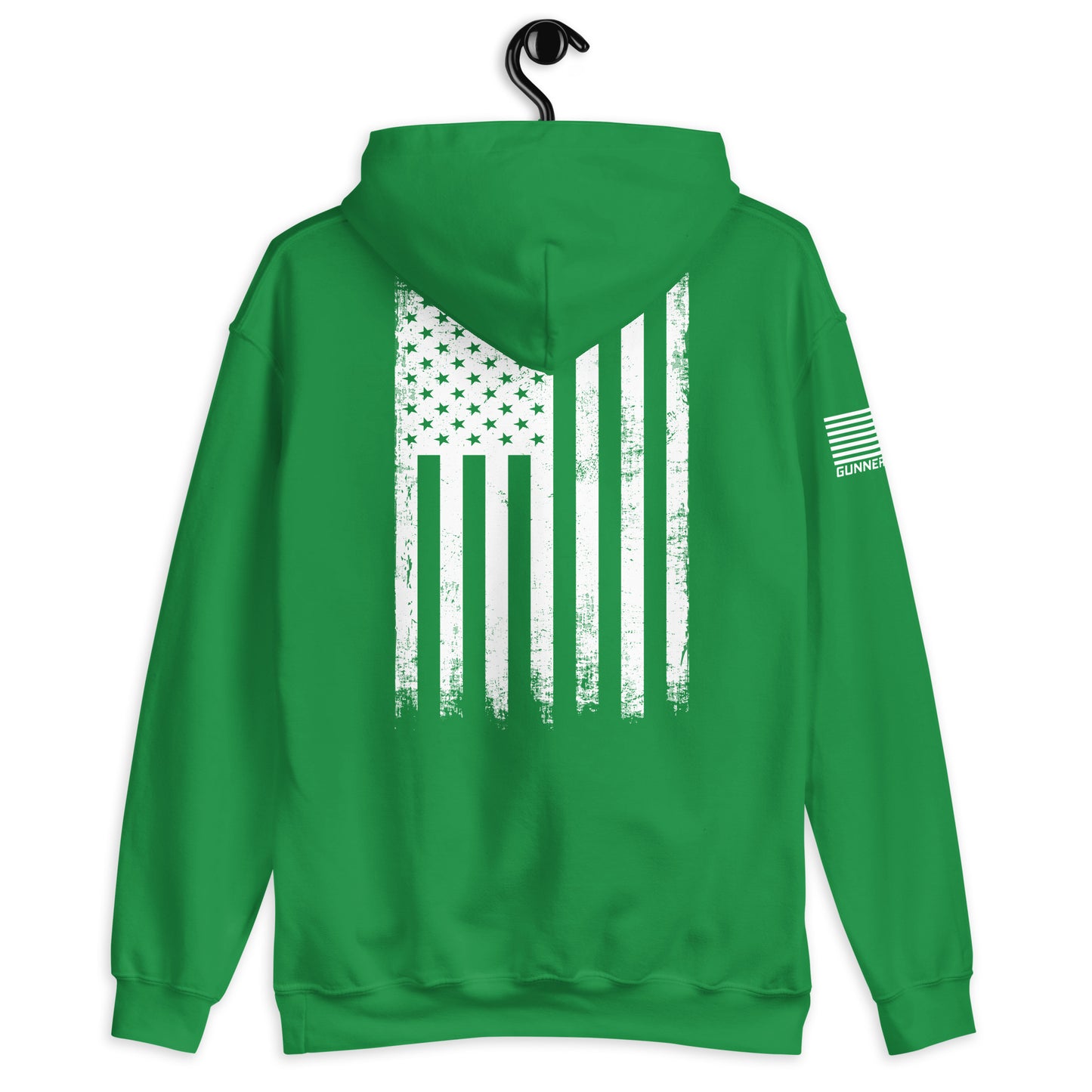 White American Flag Hoodie (Back)