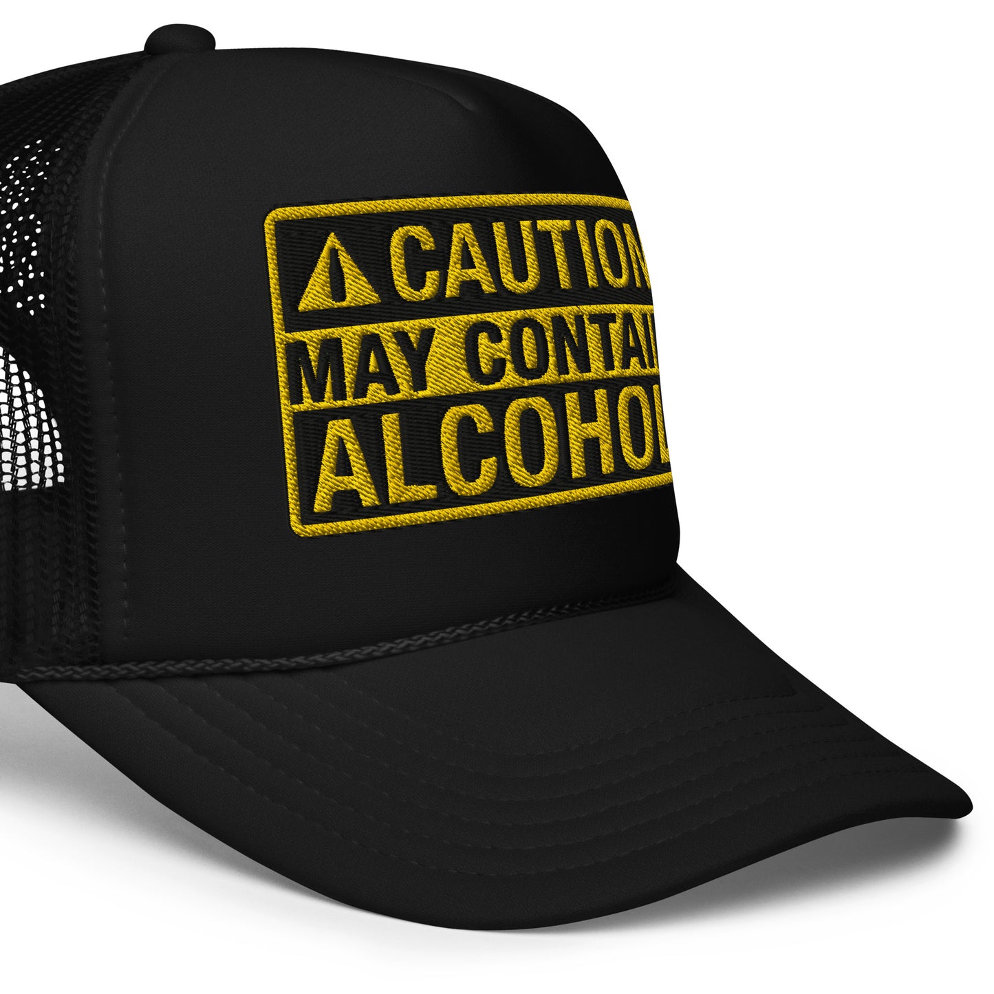 Caution May Contain Alcohol | Funny Foam Drinking Hat