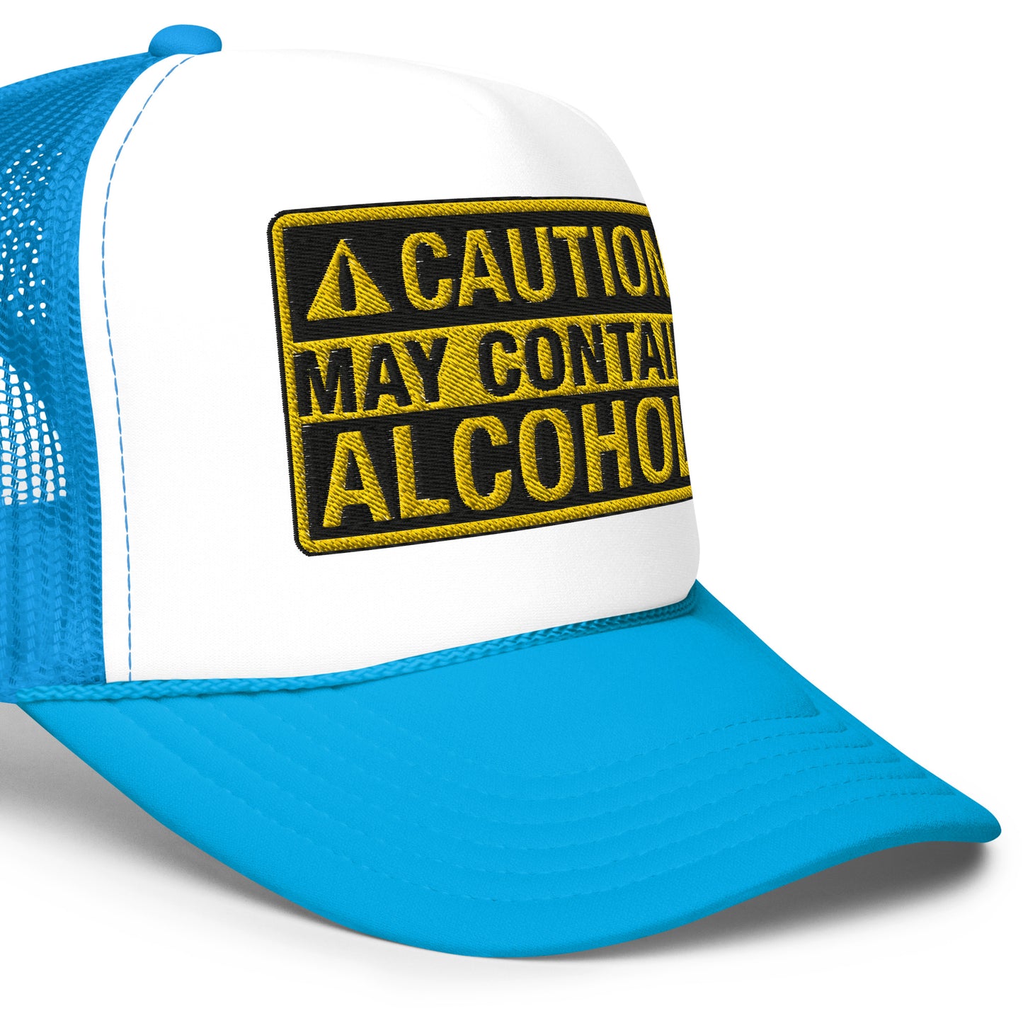 Caution May Contain Alcohol | Funny Foam Drinking Hat