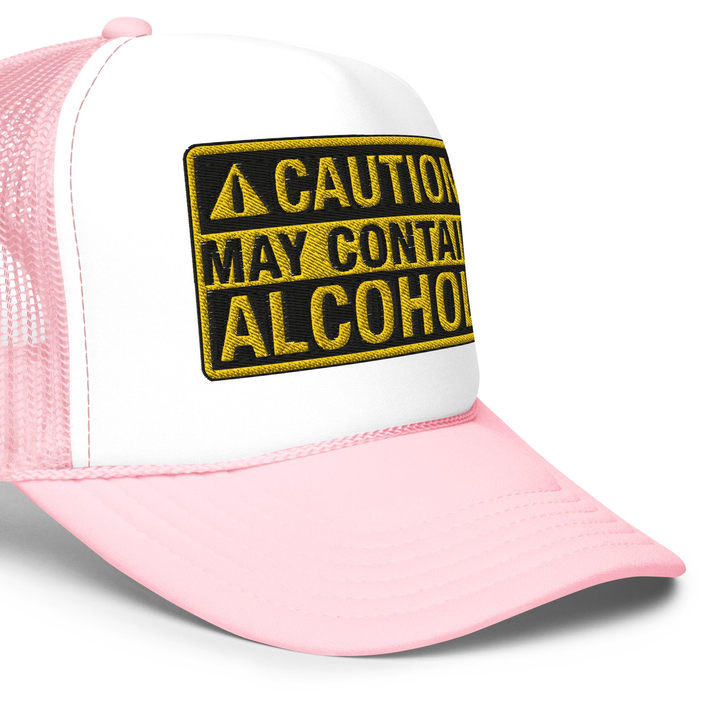 Caution May Contain Alcohol | Funny Foam Drinking Hat