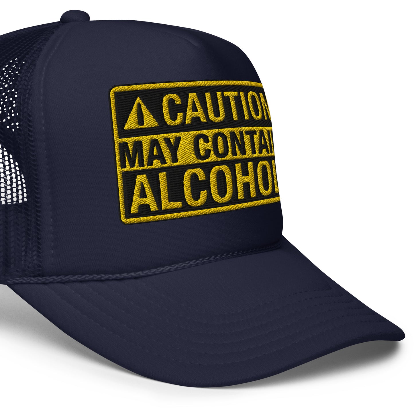 Caution May Contain Alcohol | Funny Foam Drinking Hat