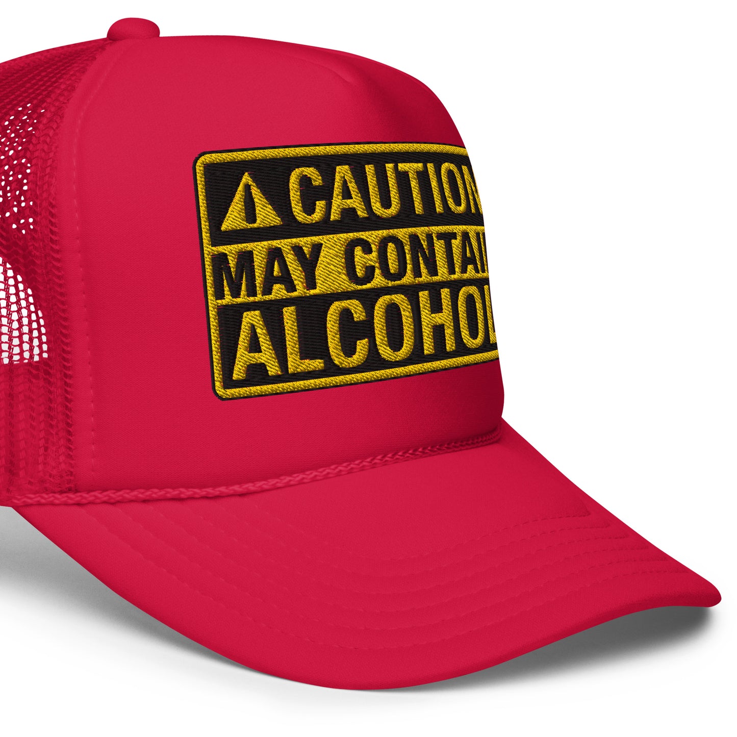 Caution May Contain Alcohol | Funny Foam Drinking Hat