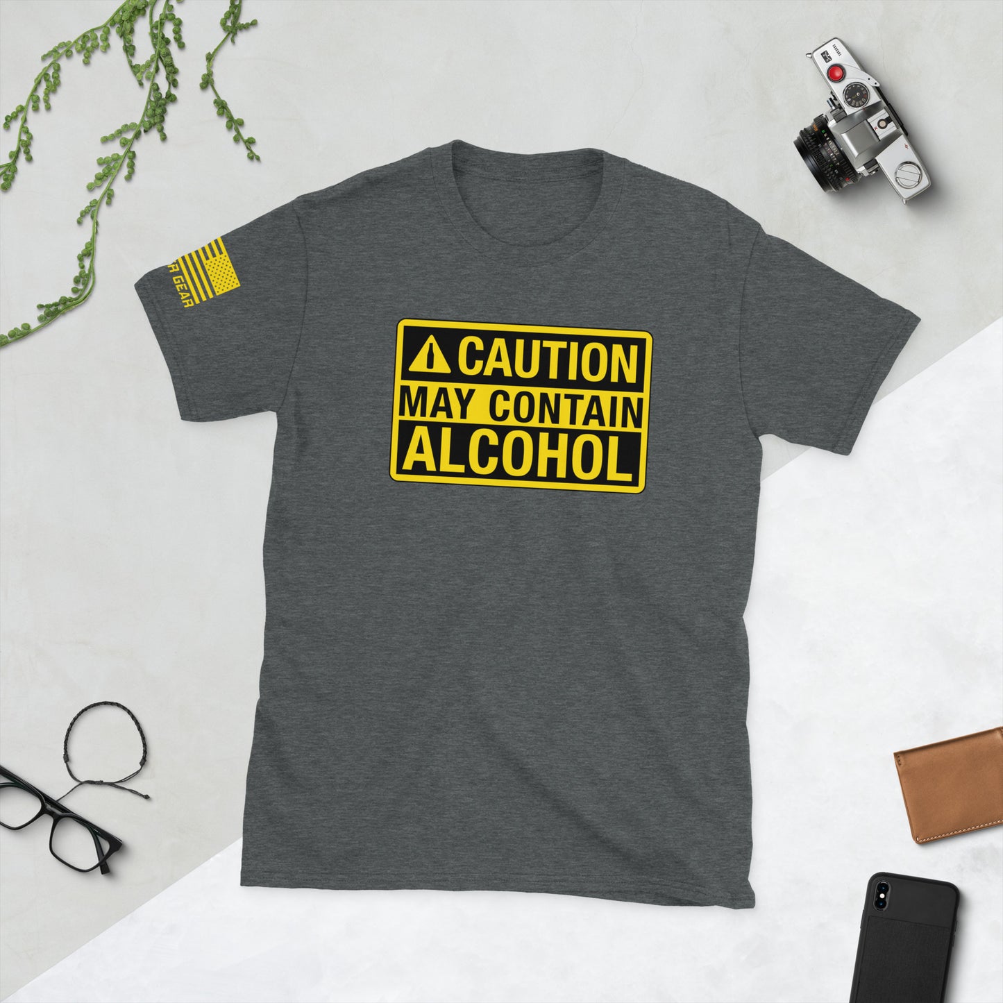 Caution May Contain Alcohol | Funny Drinking Shirt