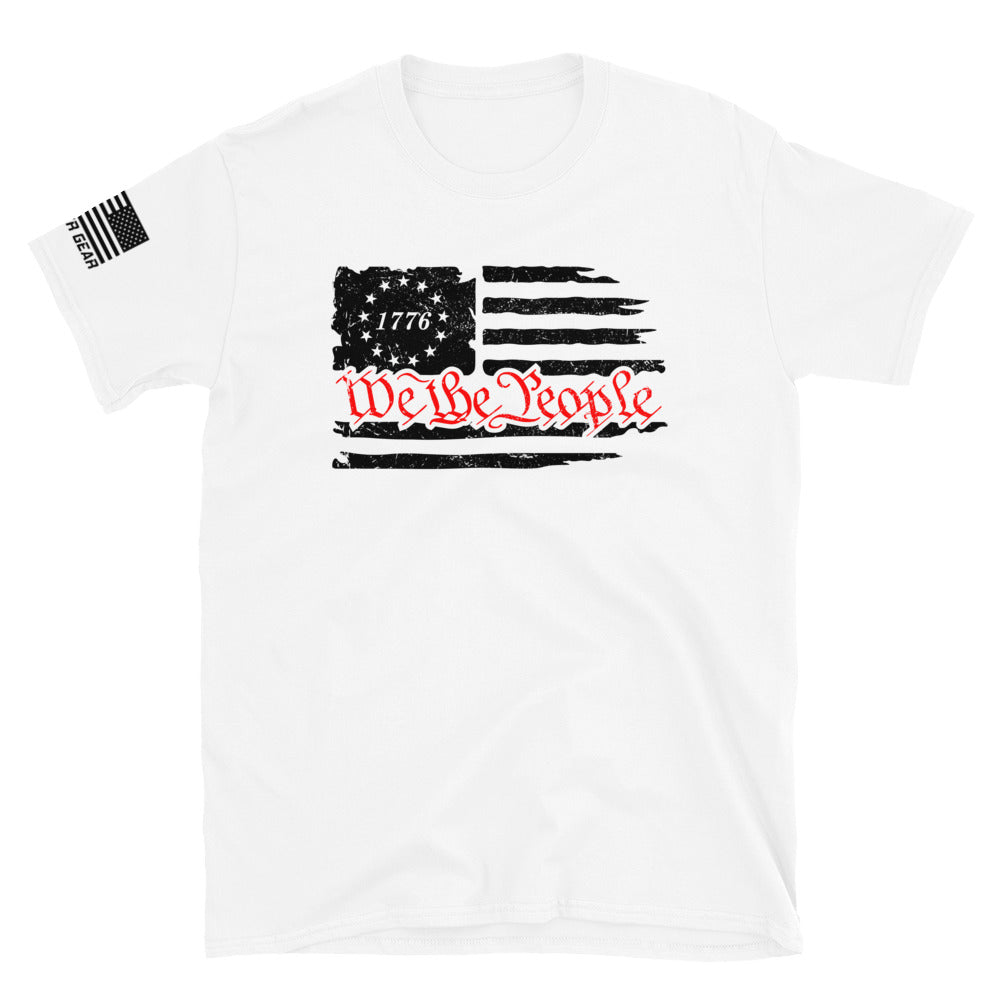 We The People Distressed 1776 Flag Shirt