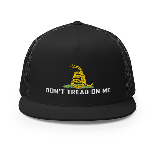 Don't Tread On Me Flat Bill Trucker Hat