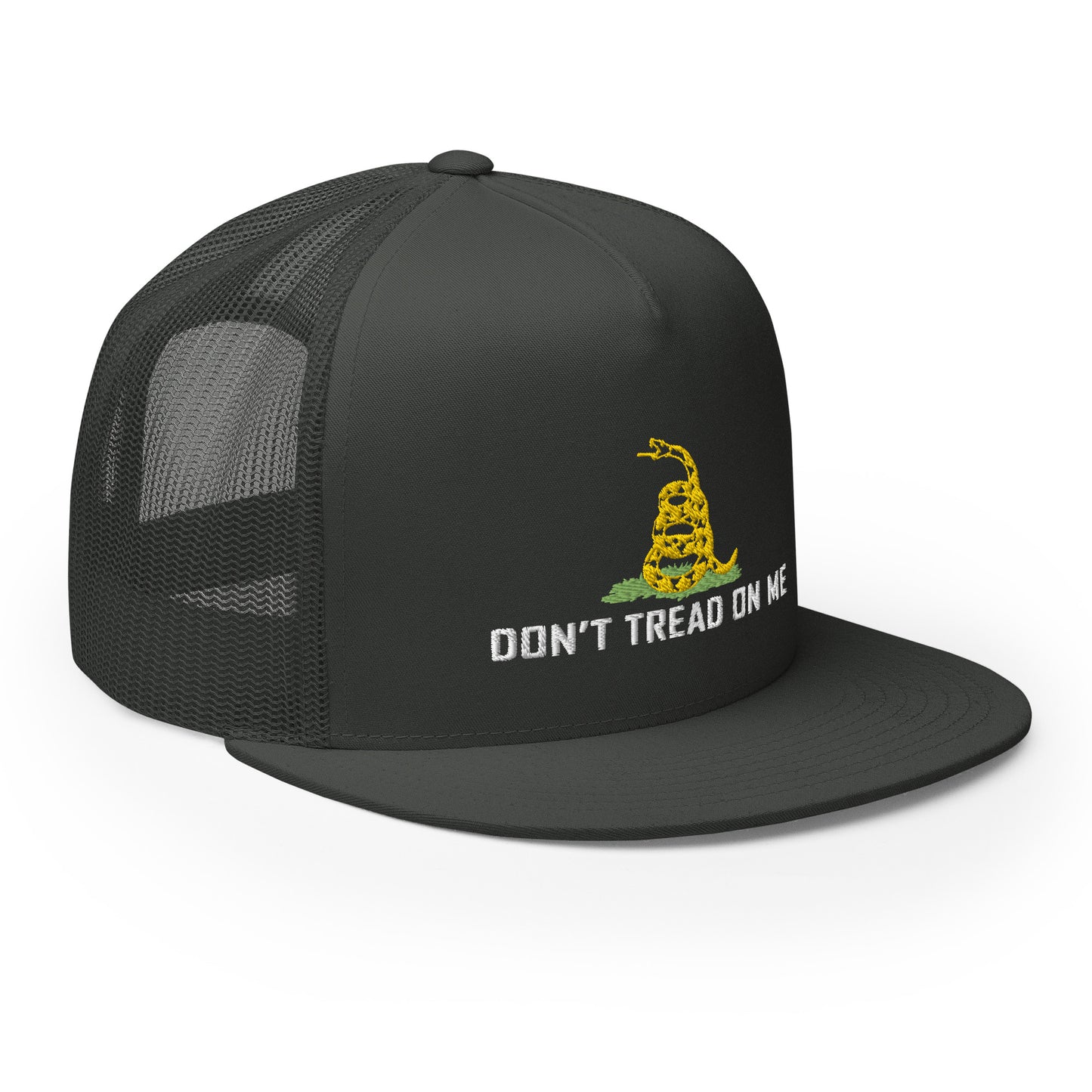 Don't Tread On Me Flat Bill Trucker Hat