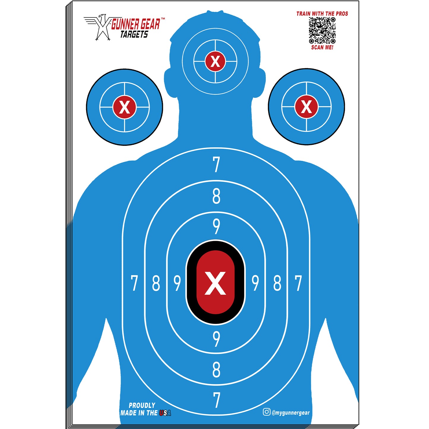 25 Pack - 12" x 18" Paper Shooting Targets For The Range