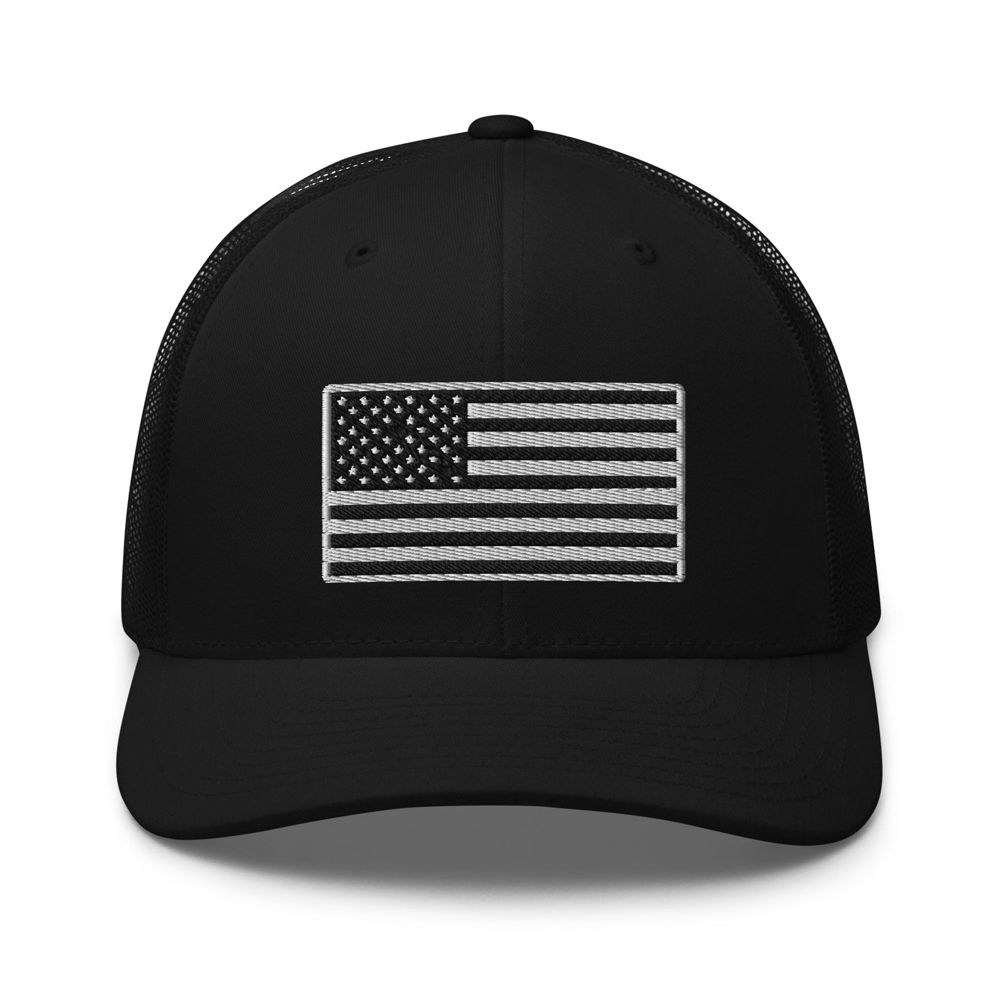 Midnight American Flag Snapback Trucker Hat