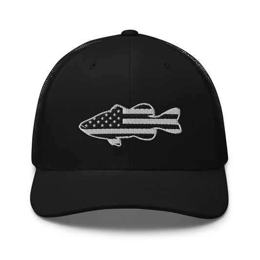 Midnight Bass Flag Snapback Trucker Hat