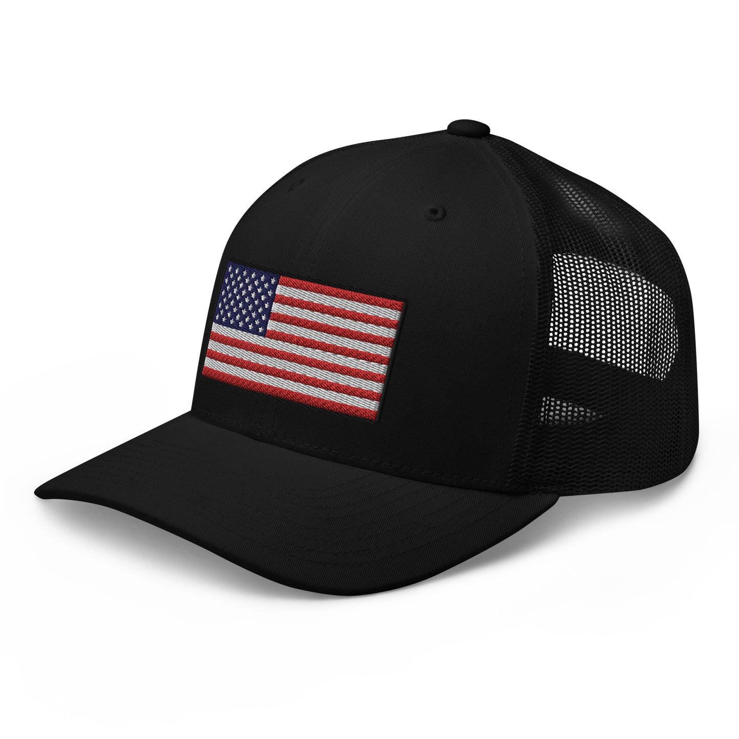 American Flag Snapback Trucker Hat