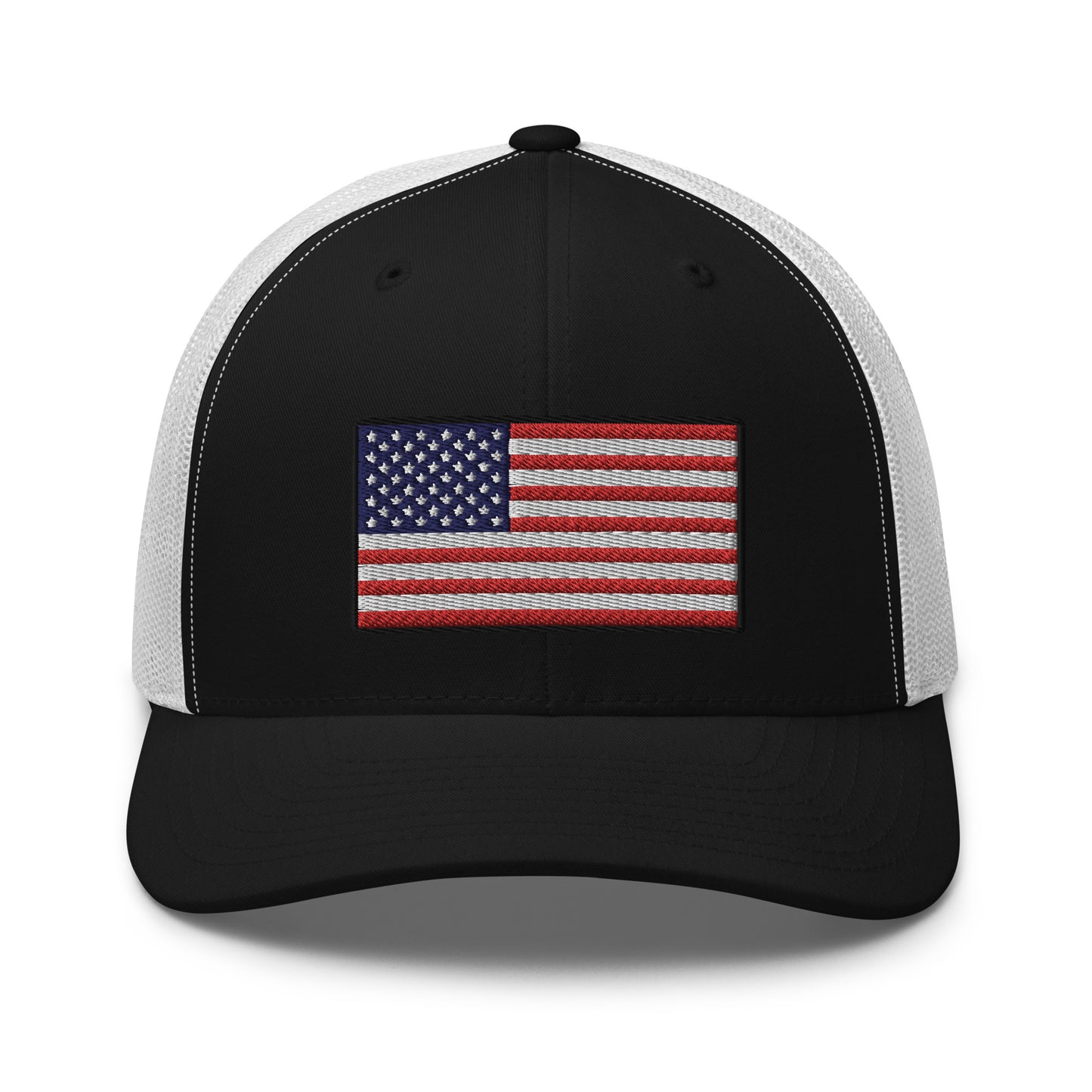 American Flag Snapback Trucker Hat