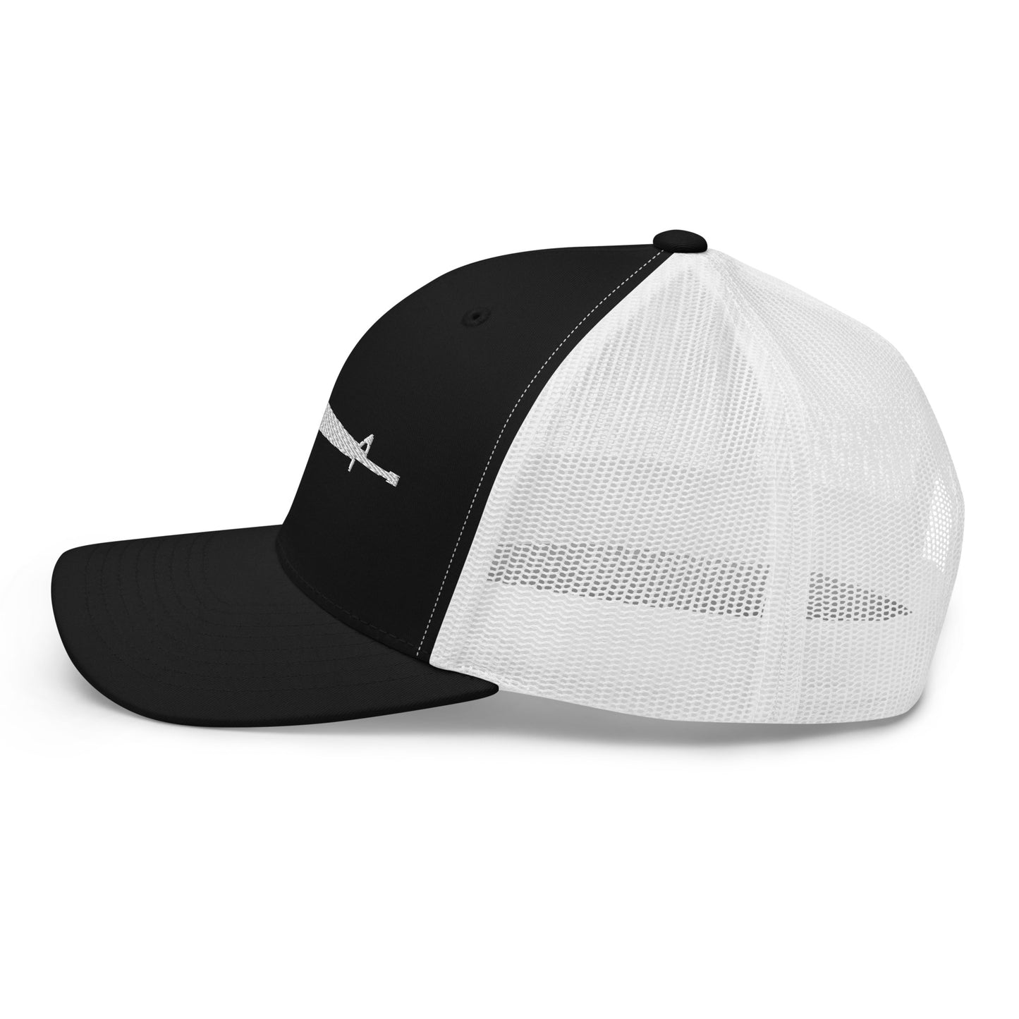 M16 White Silhouette Snapback Baseball Hat