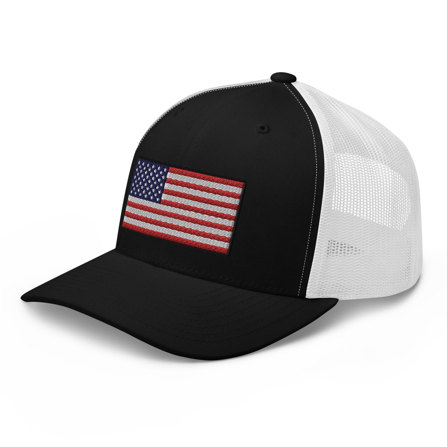 American Flag Snapback Trucker Hat