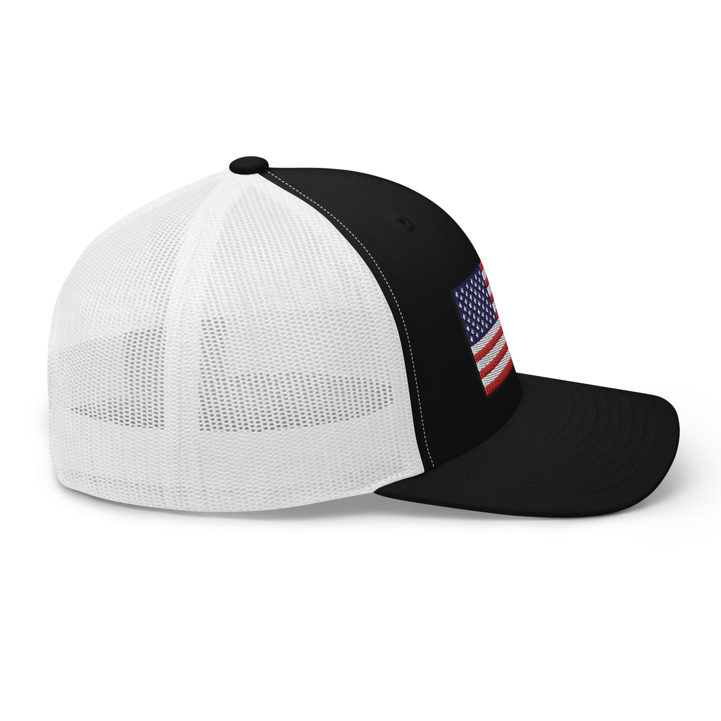 American Flag Snapback Trucker Hat