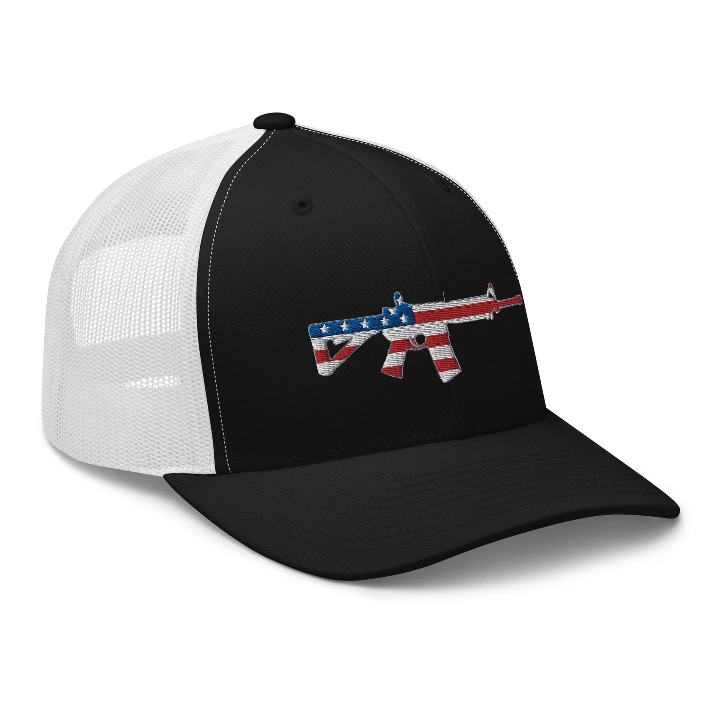 Patriotic AR-15 Snapback Trucker Hat