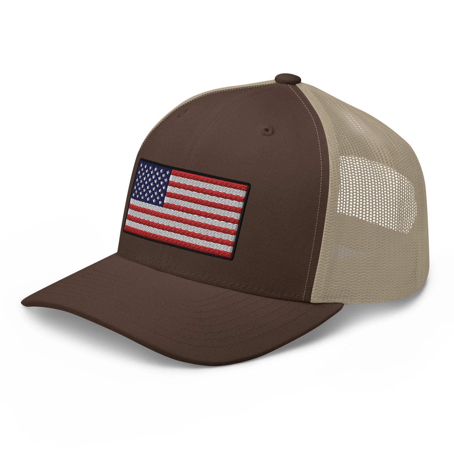 American Flag Snapback Trucker Hat