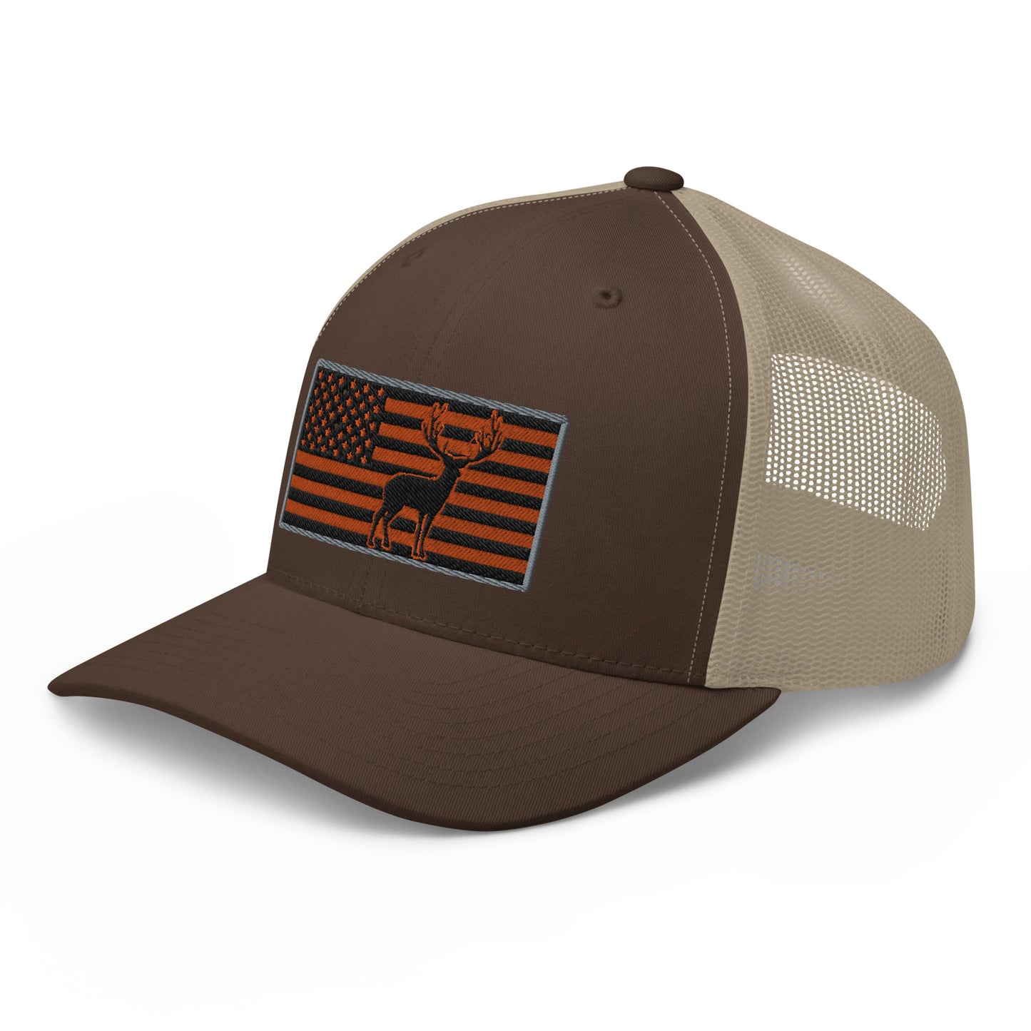 Buck Flag Snapback Trucker Hat