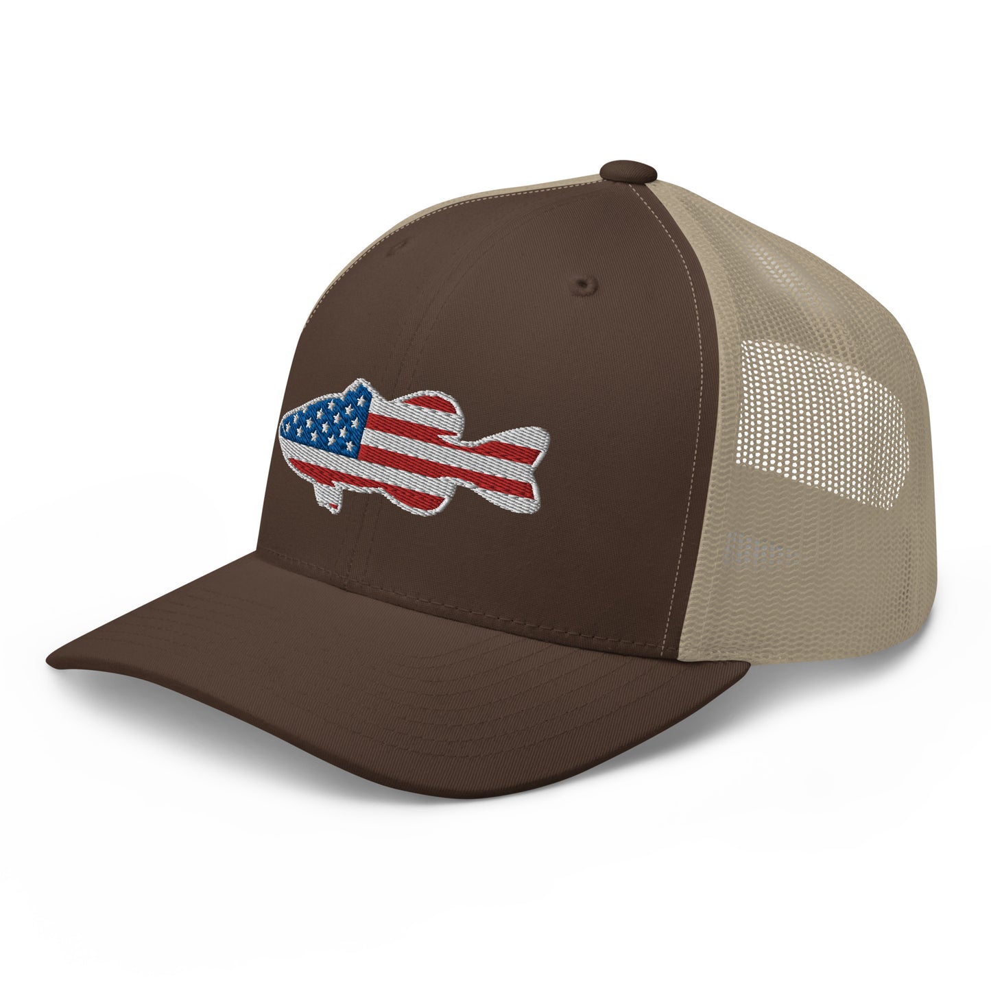 Bass Flag Snapback Trucker Hat