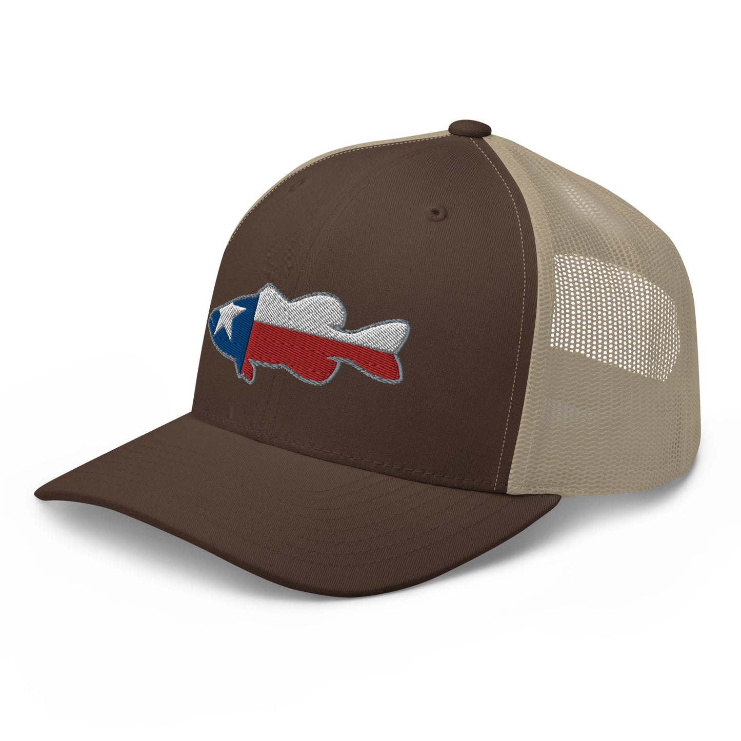 Texas Bass Flag Snapback Trucker Cap