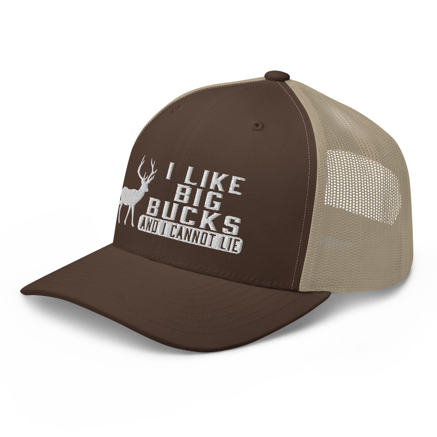 I Like Big Bucks And I Cannot Lie Snapback Trucker Hat