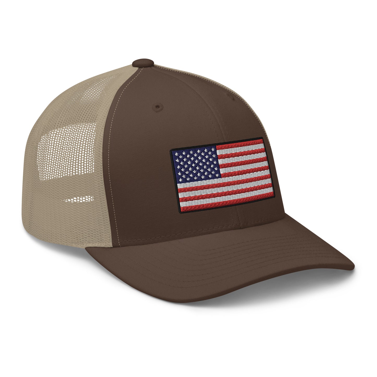 American Flag Snapback Trucker Hat