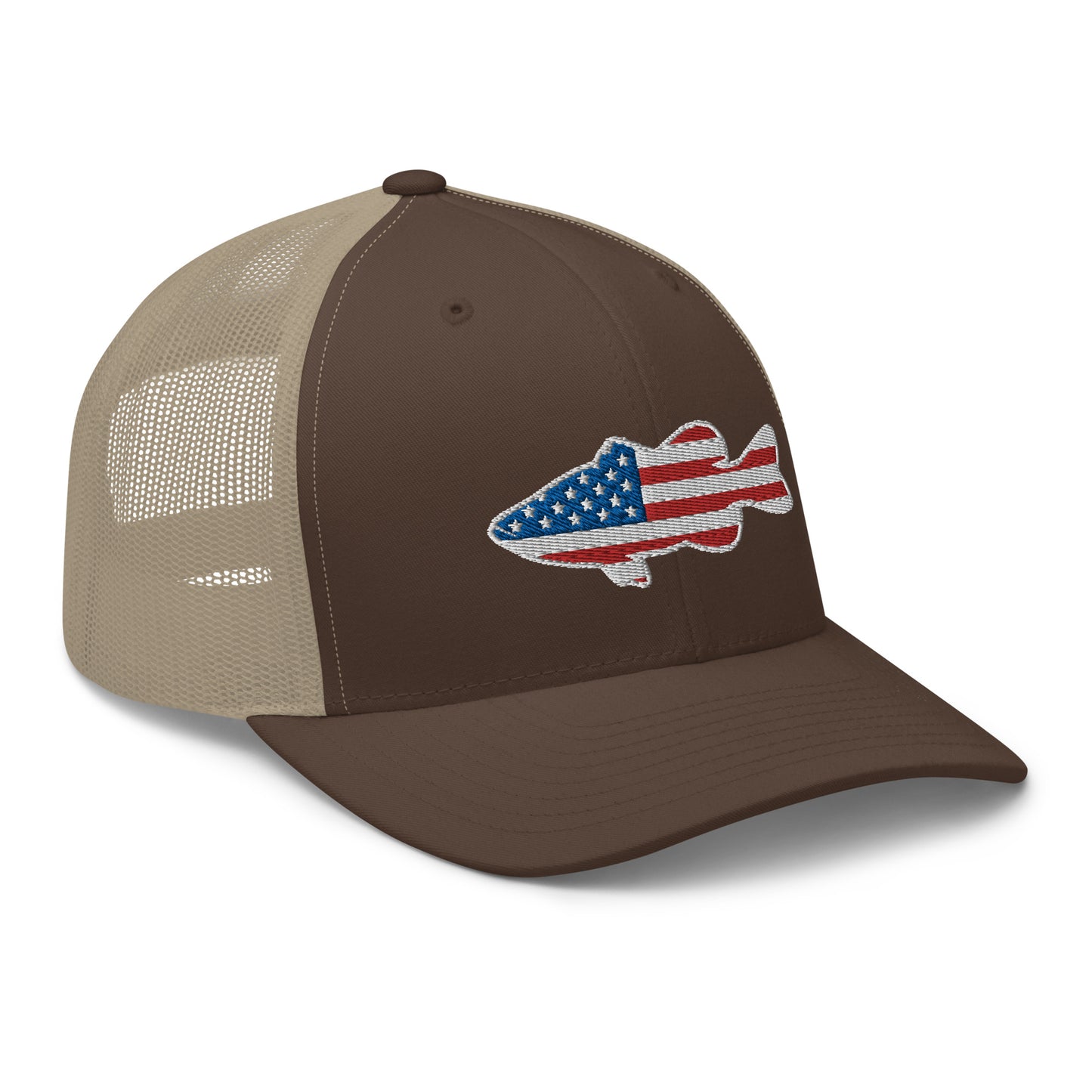 Bass Flag Snapback Trucker Hat