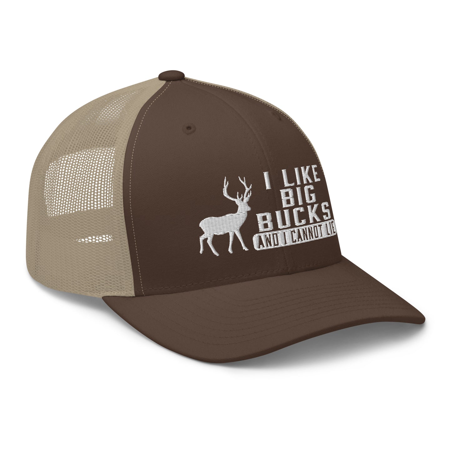 I Like Big Bucks And I Cannot Lie Snapback Trucker Hat