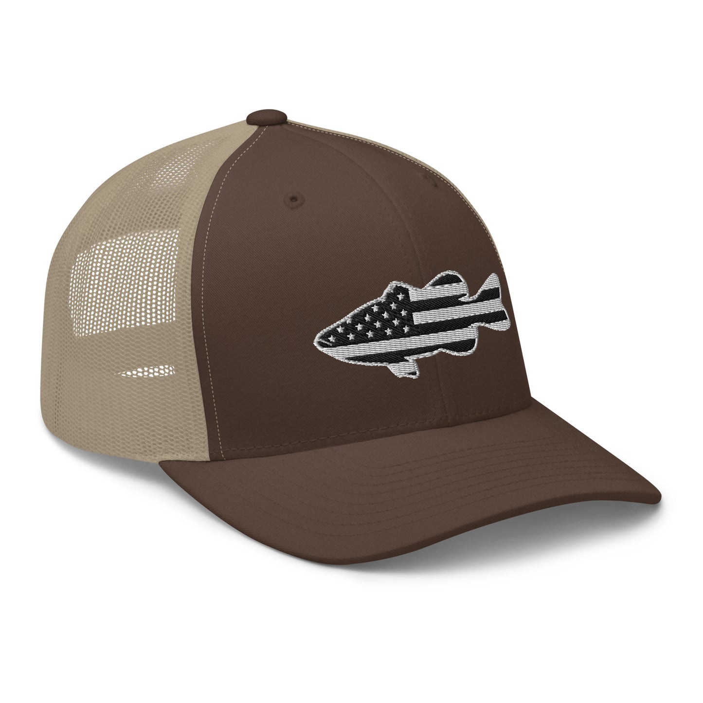 Midnight Bass Flag Snapback Trucker Hat