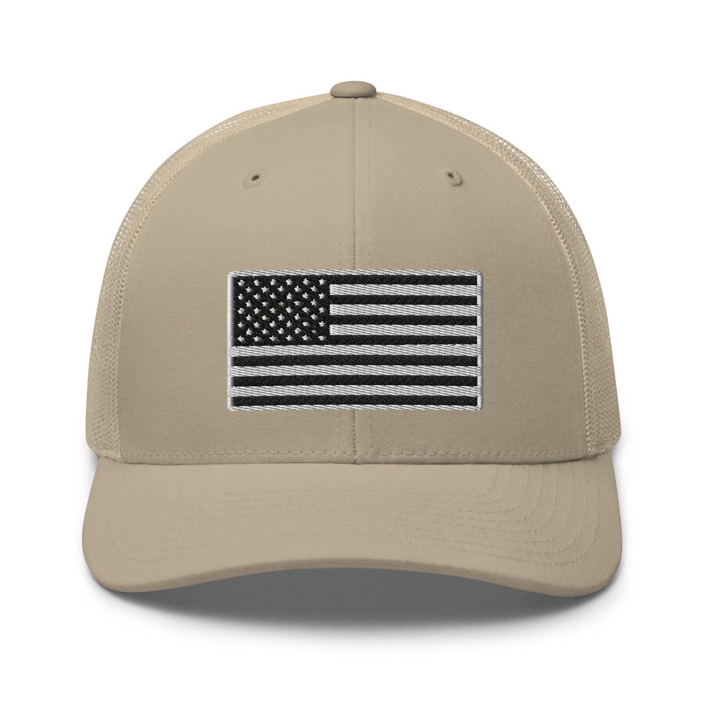 Midnight American Flag Snapback Trucker Hat