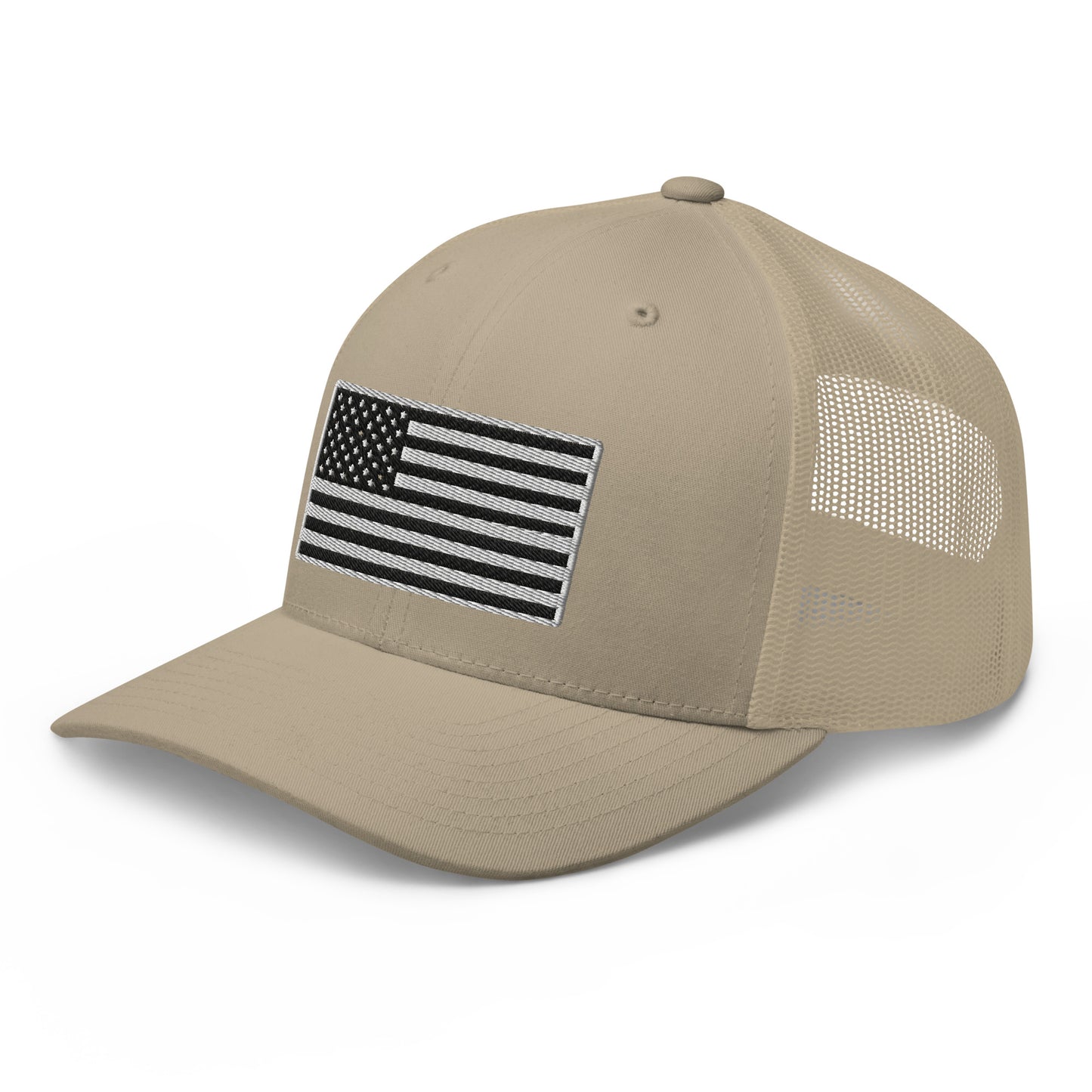 Midnight American Flag Snapback Trucker Hat