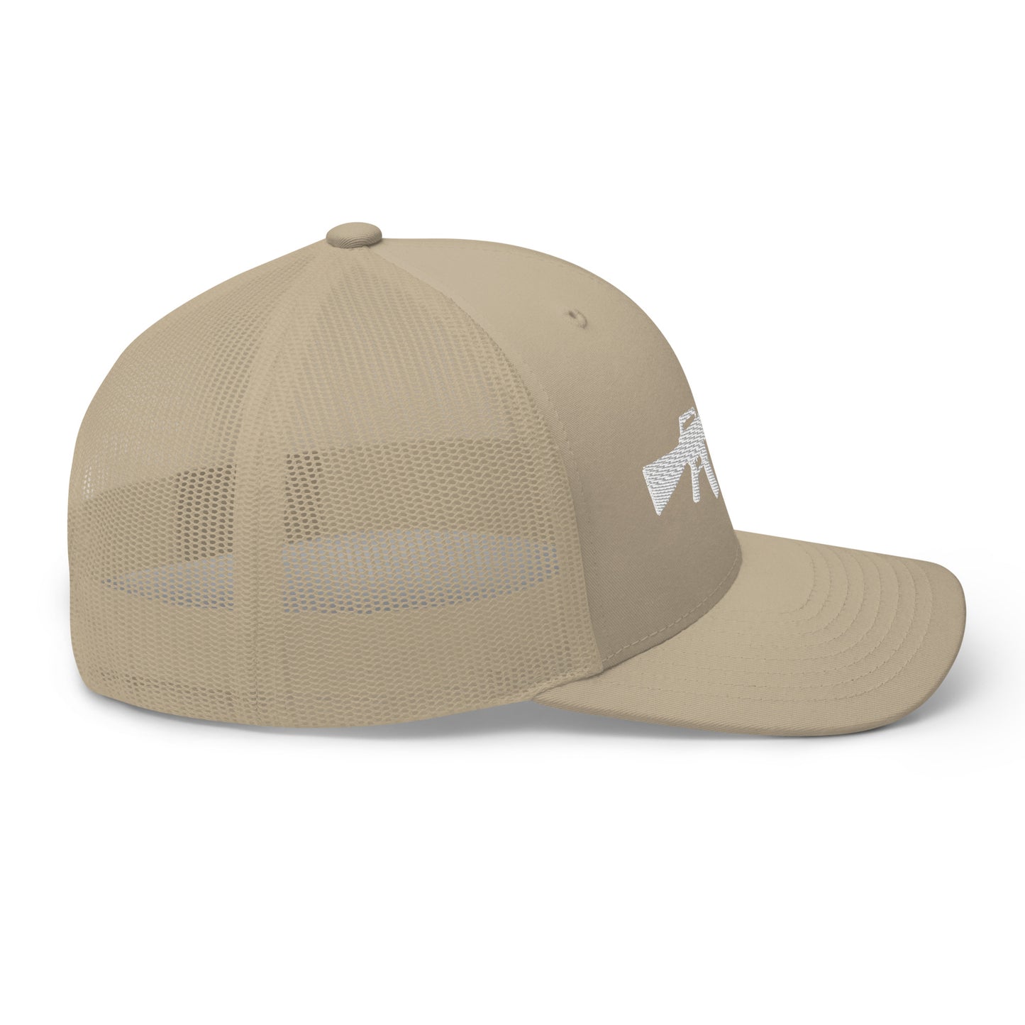 M16 White Silhouette Snapback Baseball Hat