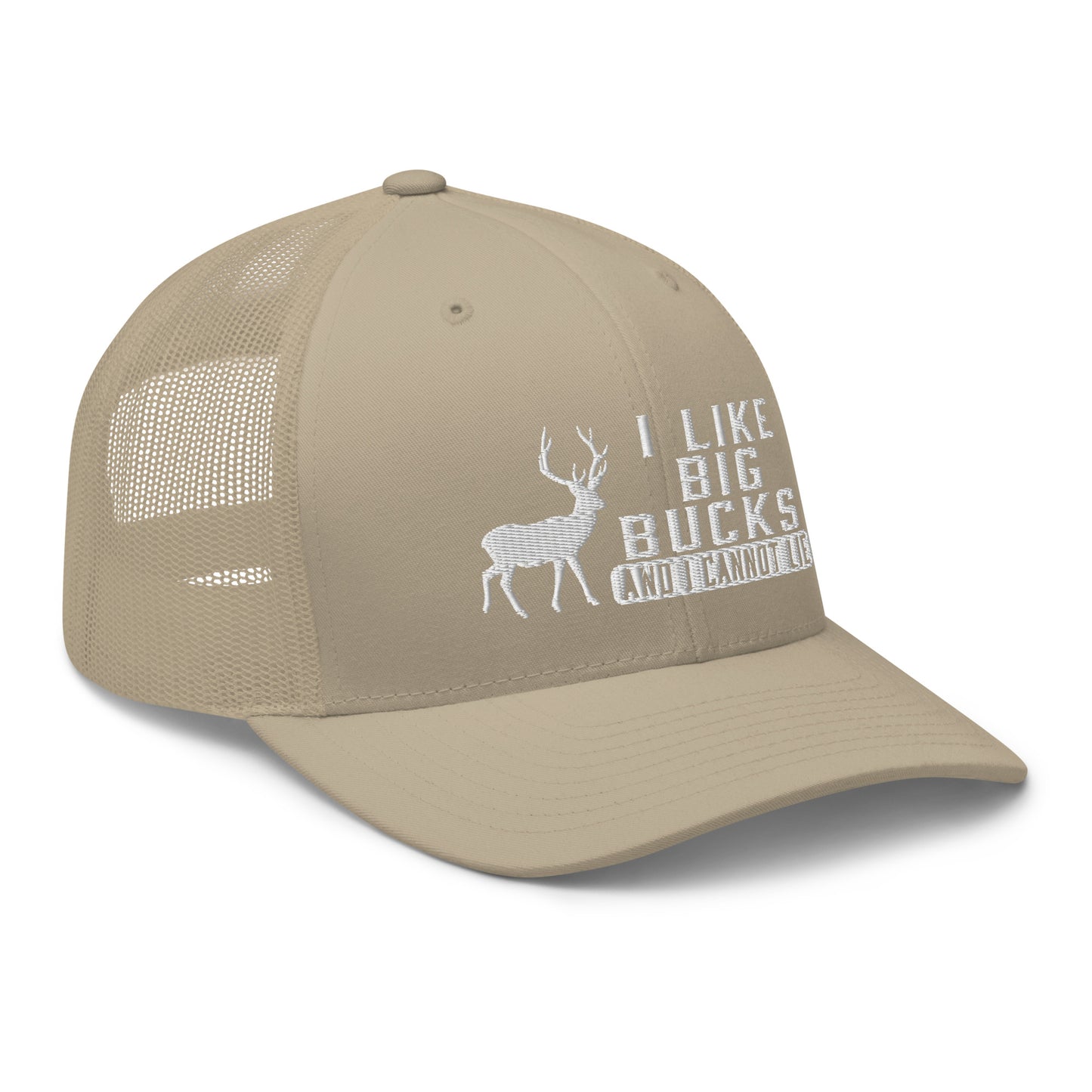 I Like Big Bucks And I Cannot Lie Snapback Trucker Hat