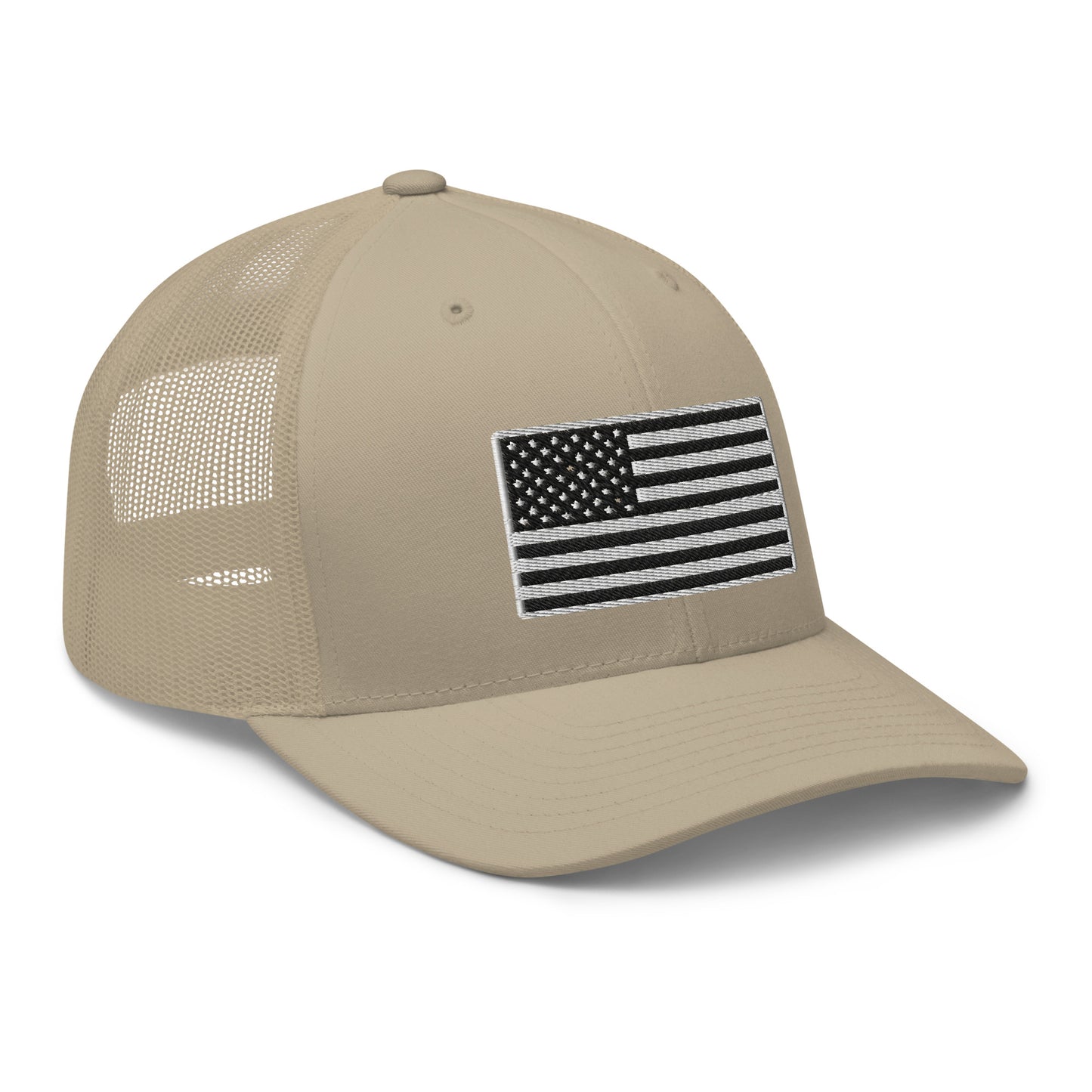 Midnight American Flag Snapback Trucker Hat