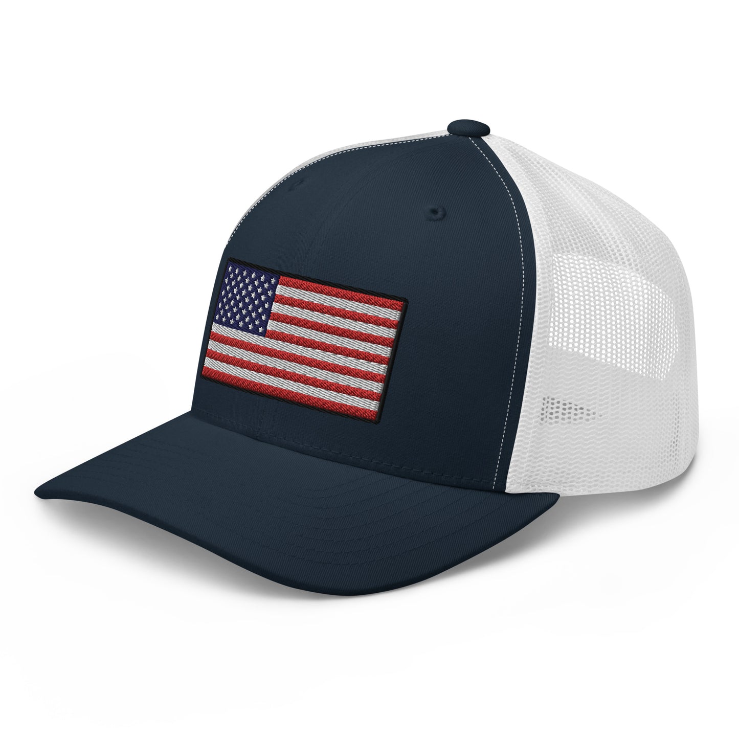 American Flag Snapback Trucker Hat