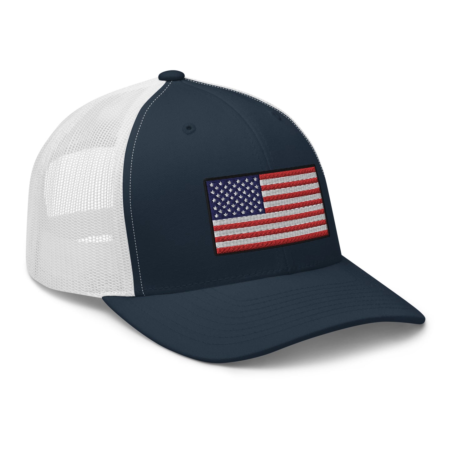 American Flag Snapback Trucker Hat