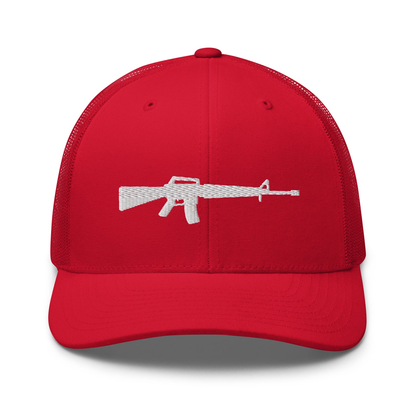 M16 White Silhouette Snapback Baseball Hat