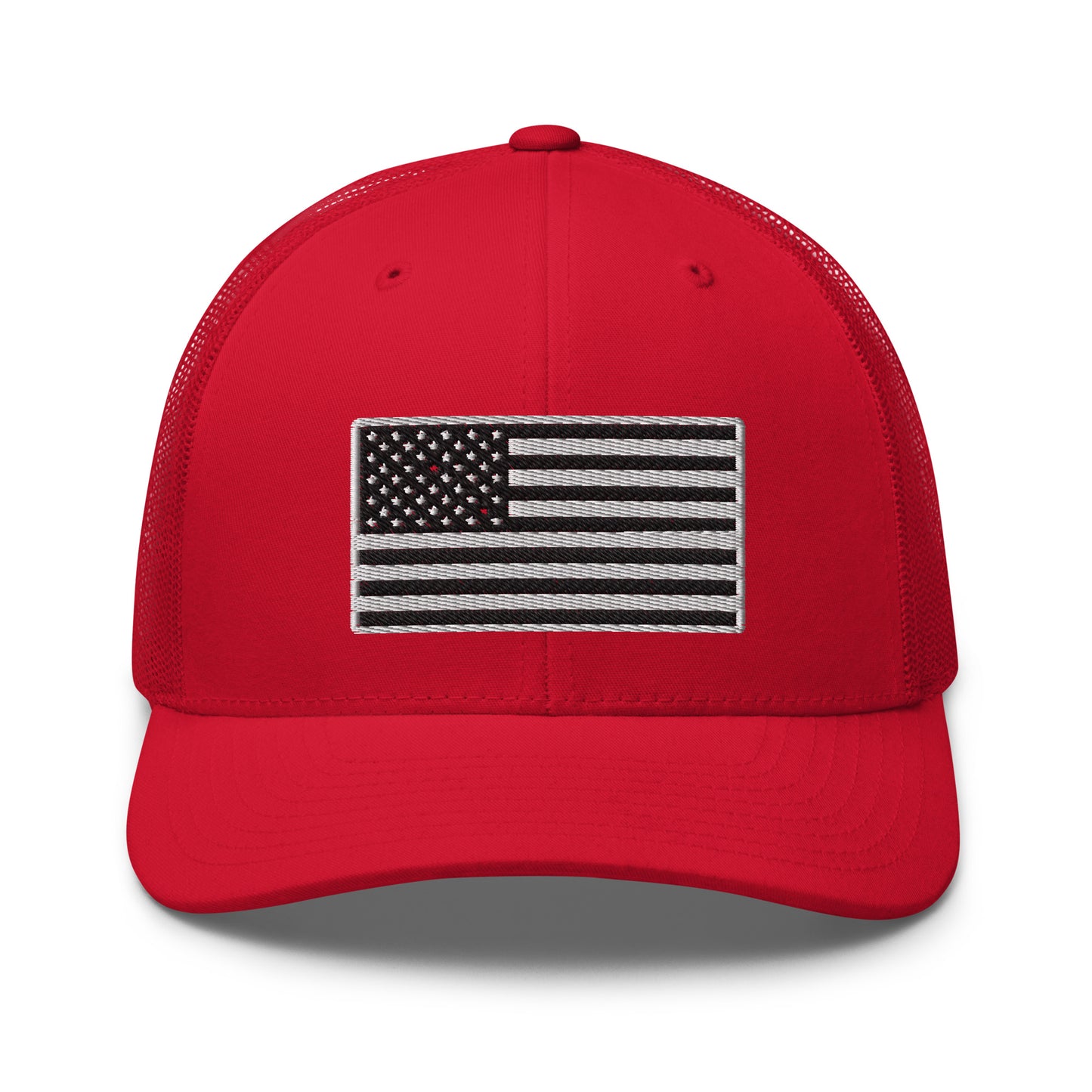 Midnight American Flag Snapback Trucker Hat