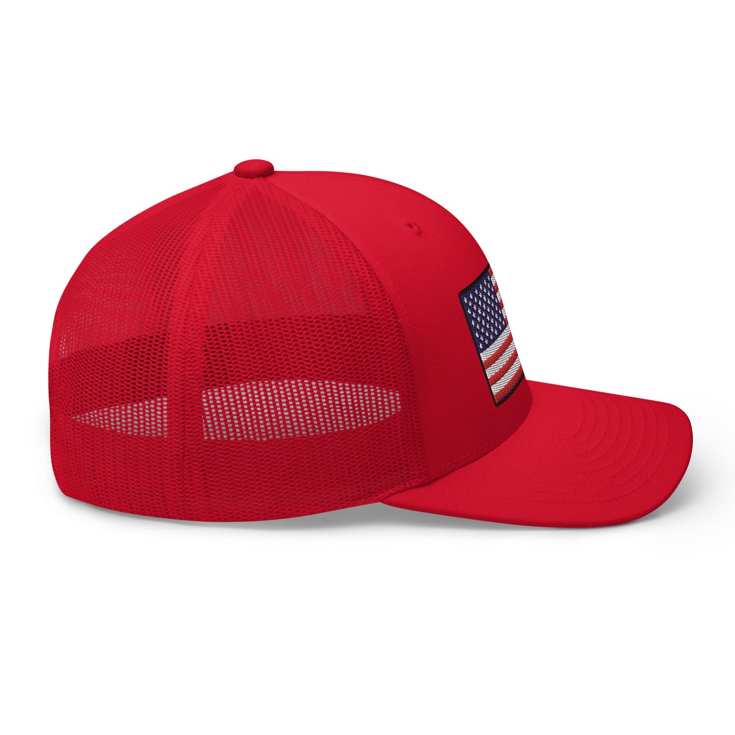 American Flag Snapback Trucker Hat