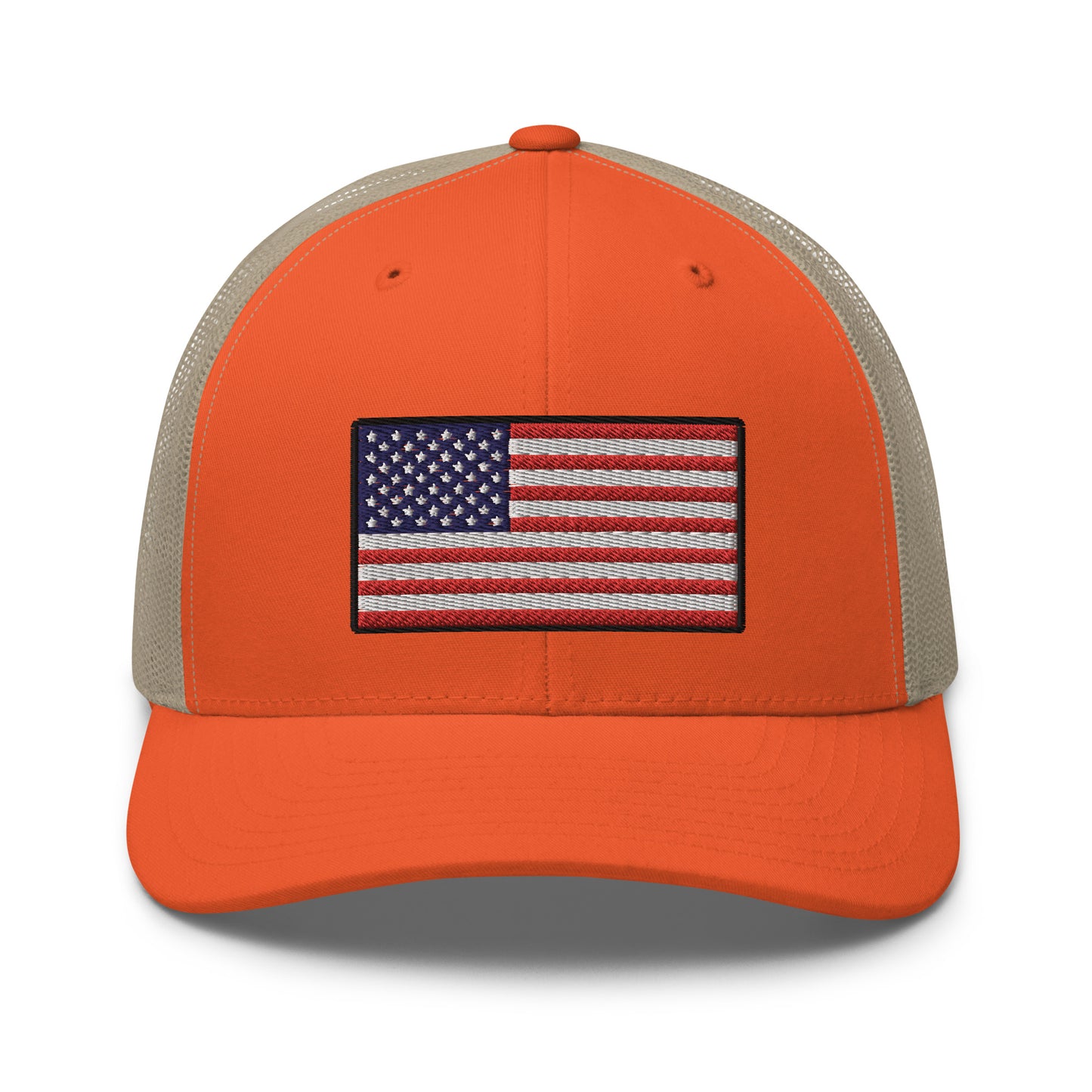 American Flag Snapback Trucker Hat