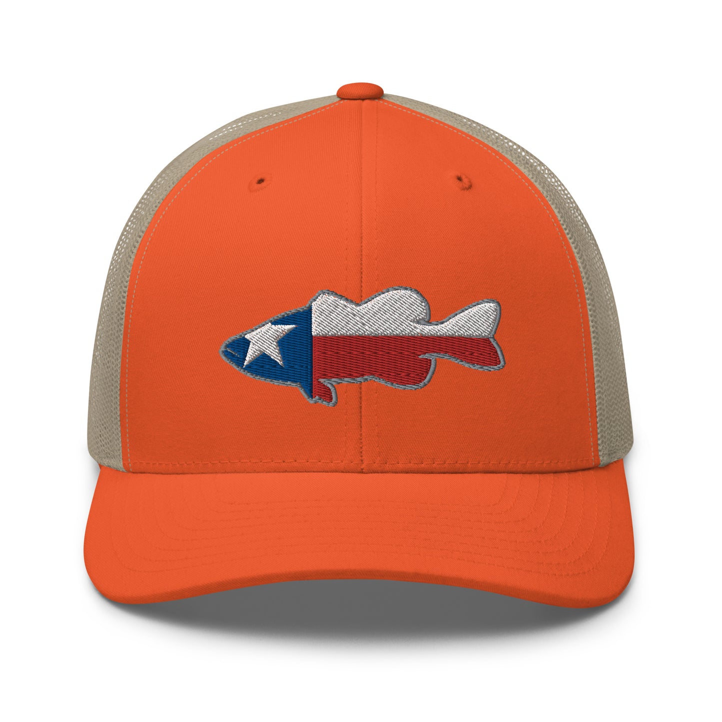 Texas Bass Flag Snapback Trucker Cap