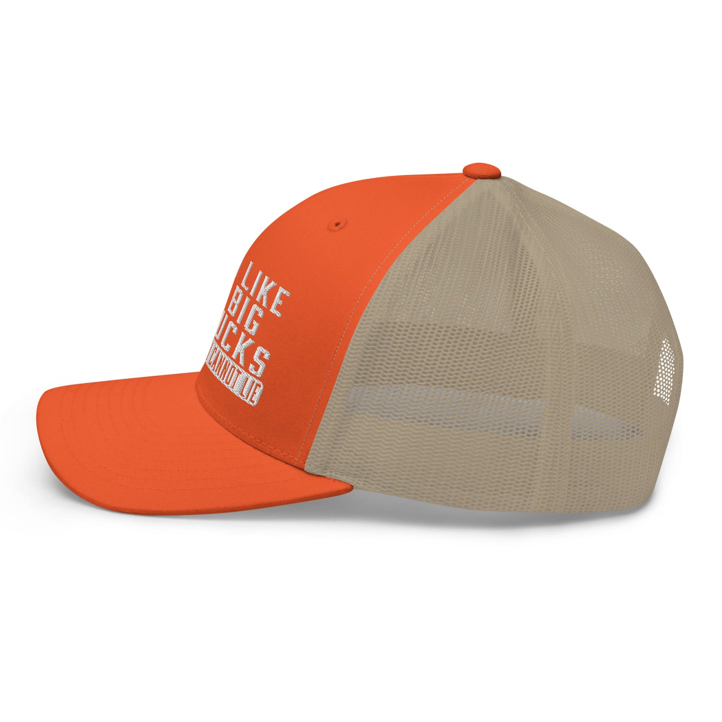 I Like Big Bucks And I Cannot Lie Snapback Trucker Hat