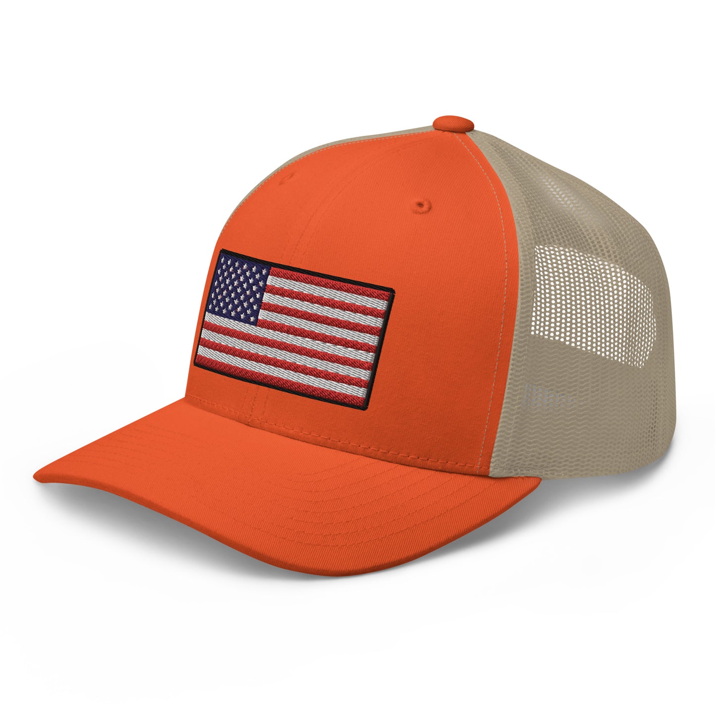 American Flag Snapback Trucker Hat