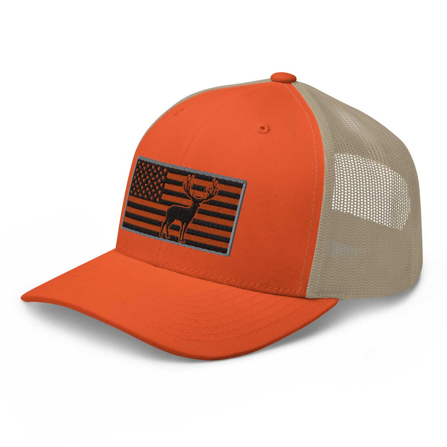 Buck Flag Snapback Trucker Hat