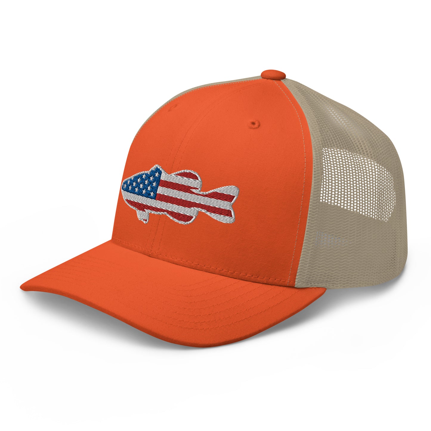 Bass Flag Snapback Trucker Hat