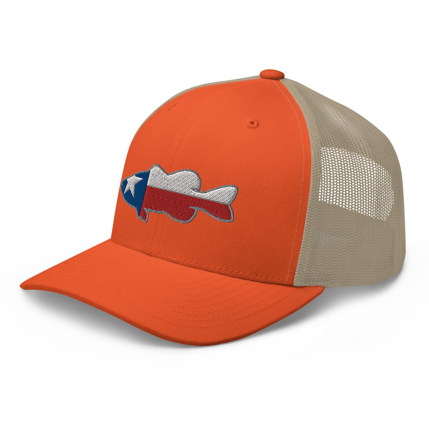 Texas Bass Flag Snapback Trucker Cap