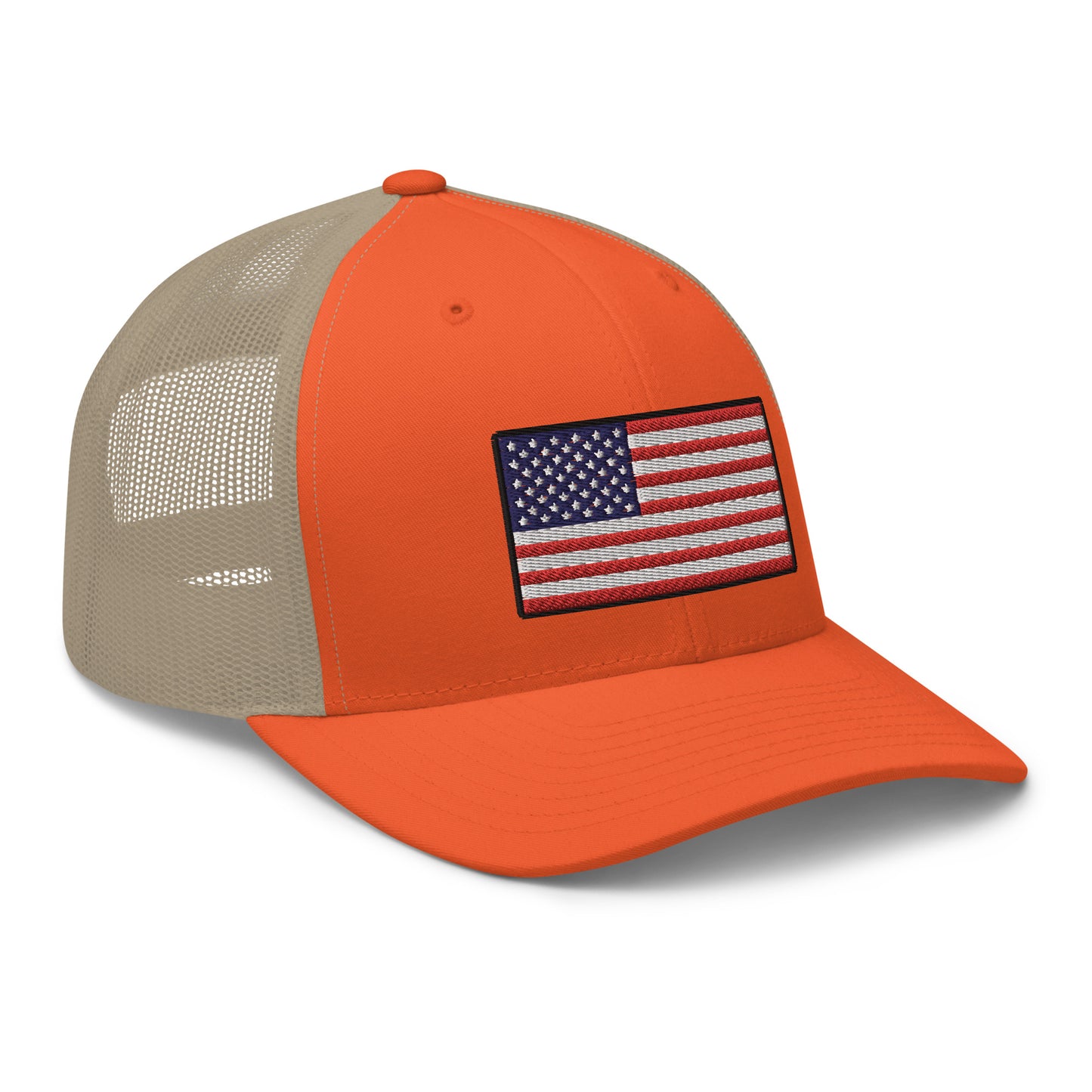 American Flag Snapback Trucker Hat