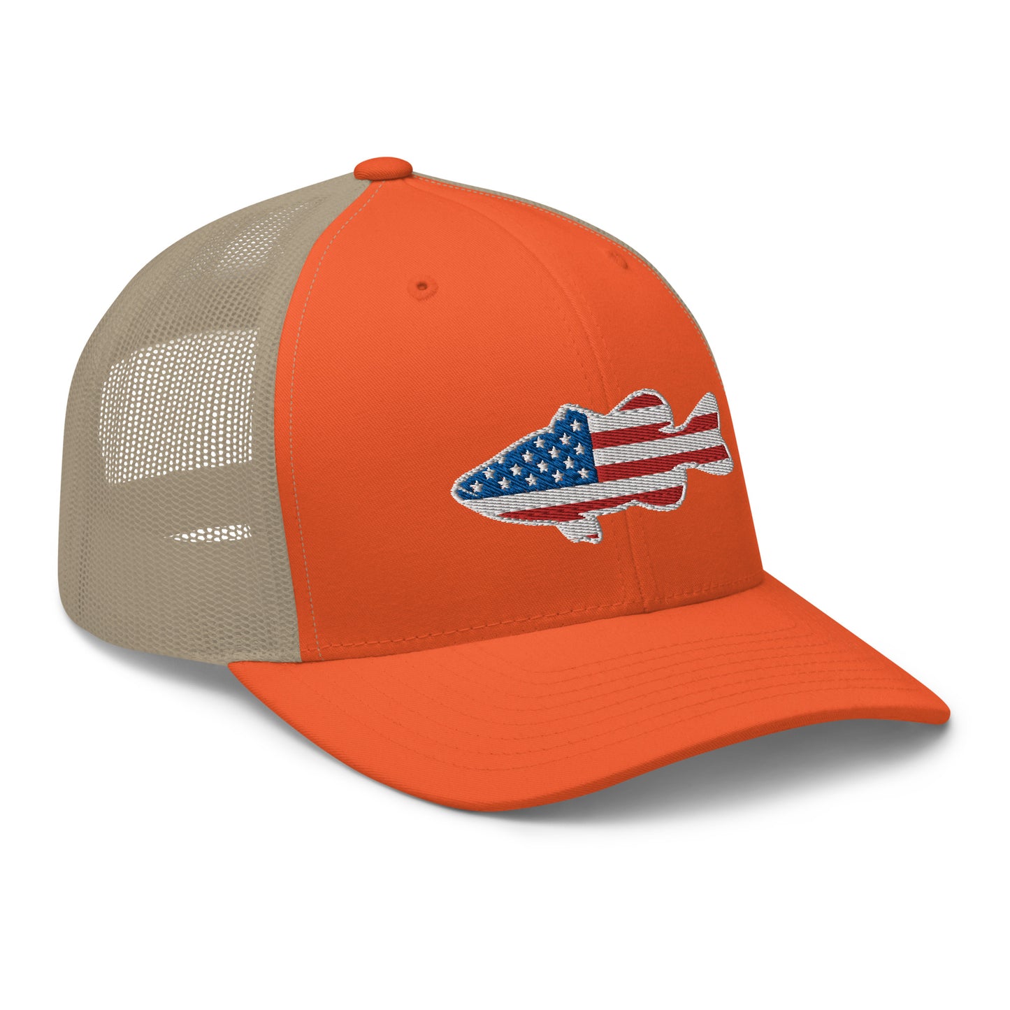 Bass Flag Snapback Trucker Hat