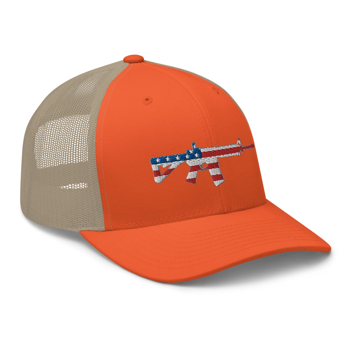 Patriotic AR-15 Snapback Trucker Hat